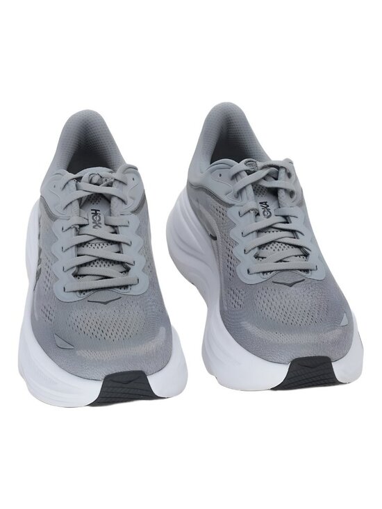 Hoka Mens Bondi 9 Running Sneaker Galactic Grey Stellar Gray Size 10M main image 4